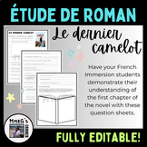 Étude de roman Le dernier camelot Immersion Chapitre 1 Voc