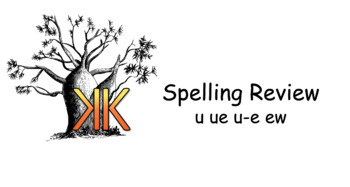 Preview of /ue/ Spelling Daily Review/Warm Up -u ue u-e ew- Editable!