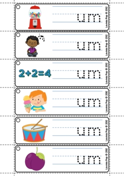 Word Families UM by Lavinia Pop | Teachers Pay Teachers