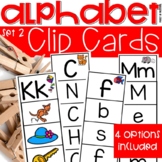 Alphabet Clip Cards Set 2 - Alphabet Activity for Preschoo