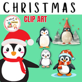 "xmas Penguins Clip Art" - "Christmas Penguins Clip Art" -