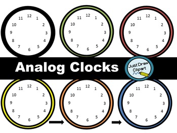 Analog Clocks Clip Art