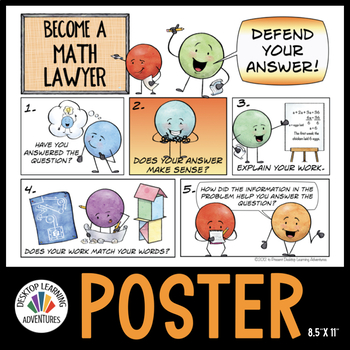 Become A Math Lawyer-Defend Your Answer poster-labels