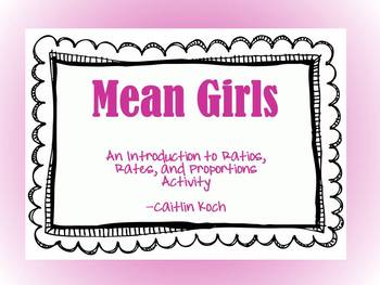 Mean Girls Hands on Ratios Activity