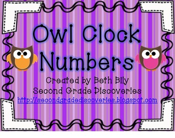 Owl Clock Numbers
