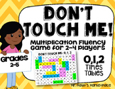0,1,2 Times Tables: Don't Touch Me! Multiplication Fact Fl