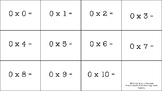 0-10 Multiplication Fact Flashcards