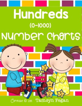 Preview of Hundreds Number Charts (0-1000)