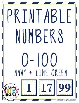 Number Chart 0 100 Printable