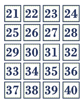 0 100 printable numbers navy and lime green editable tpt