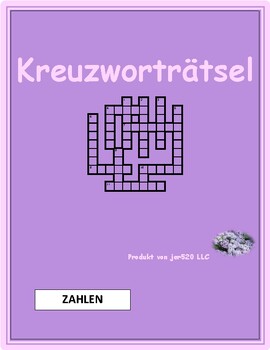 Zahlen (Numbers in German) 0 to 100 crossword puzzle by ...