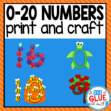 0-20 Number Activities: Number Worksheets and Number Crafts