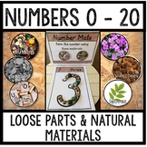 0 - 20 Numbers Natural and Loose Parts Mats / Reggio