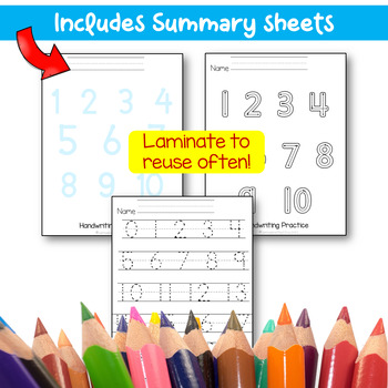 0 20 numbers practice writing worksheets no prep distance learning