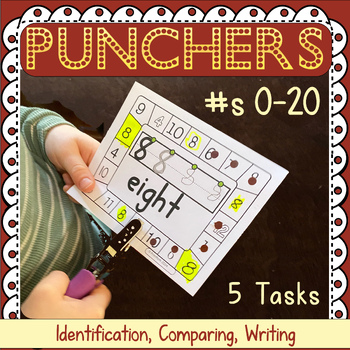 Preview of 0-20 Numeral Identification, Comparing & Writing Numbers: Punch Cards