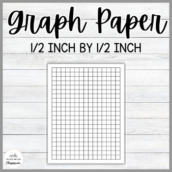 1 2 inch by 1 2 inch graph paper by heather s modern market tpt