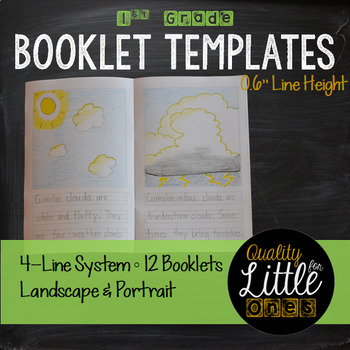 Preview of 0.6 Booklet Publishing - Little Book Templates