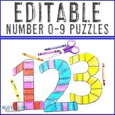 0-9 EDITABLE Bulletin Board Numbers: Great for ANY time of year!