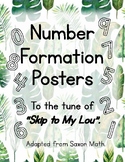 0-9 Number Formation Song Posters, Plants, Number Formatio