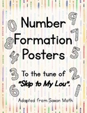 0-9 Number Formation Song Posters, School, Number Formatio