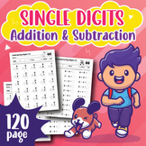 Single Digit Addition and Subtraction Worksheets Without R