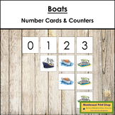 0 to 10 Number Cards and Boat Counters - Preschool Math