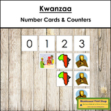 0 to 10 Number Cards and Kwanzaa Counters - Preschool Math