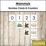 0 to 10 Number Cards and Mammal Counters - Preschool Math