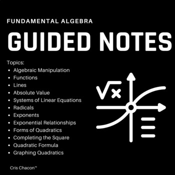 Preview of 02 - Functions Guided Notes Bundle