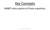 02-05 Solving Systems of Equations with 2 Variables Presentation