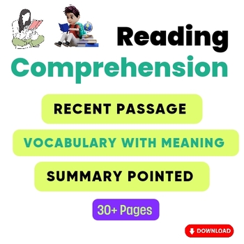 Preview of 04 "Timely restatement"Reading Comprehension Passages and Vocabulary Activities