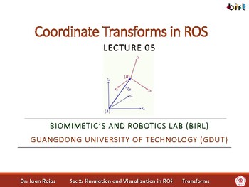 Preview of 05. Coordinate Transforms in ROS