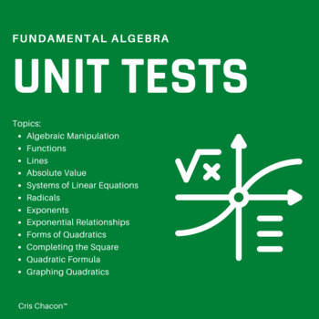 Preview of 07 - Exponents Unit Test