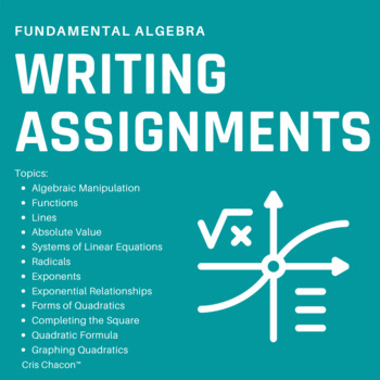 Preview of 08 - Forms of Quadratics Writing Assignment