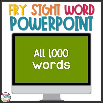 Preview of Fry Sight Words PowerPoint
