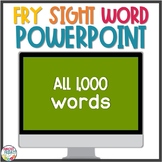 Fry Sight Words PowerPoint