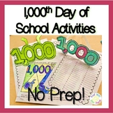 1,000th Day of School Activities- 100th Day of 5th Grade