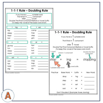 1-1-1 Doubling Rule Assessment - Classful