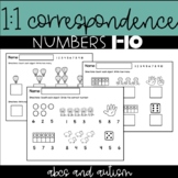 one to one correspondence Counting Worksheets & Visuals Nu