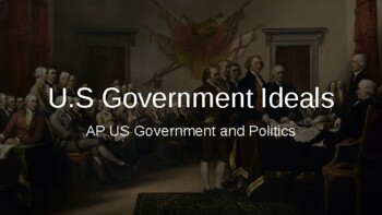Preview of 1.1 Ideals of Democracy AP US Government and Politics