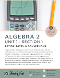 1.1 Ratios, Rates, & Conversions Lesson with Matching YouT