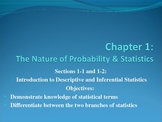 1-1 and 1-2 PowerPoint The Nature of Statistics and Probability