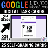 1, 10, 100 More/Less Digital Task Cards