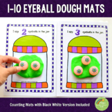 1-10 Eyeballs Halloween Counting Playdough Mats