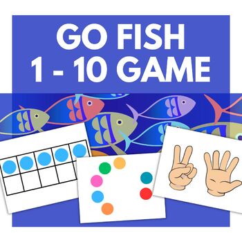 Preview of 1 - 10 Go Fish | Subitizing Math Game