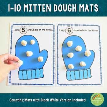 1-10 Mittens Counting Playdough Mats By Pinay Homeschooler Shop 