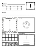 1-10 Number Identification and Counting Activity Sheets