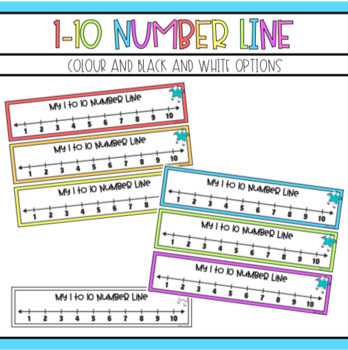 1 10 number line by miss byrne teachers pay teachers