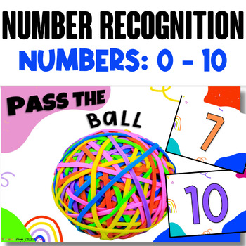 Preview of 1-10 Number Recognition Review Game - Pass the Ball!