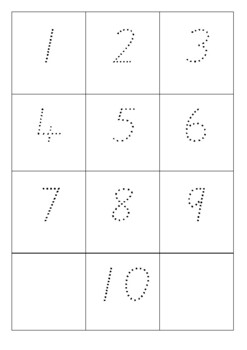1-10 Number Tracing by Joshua F | TPT